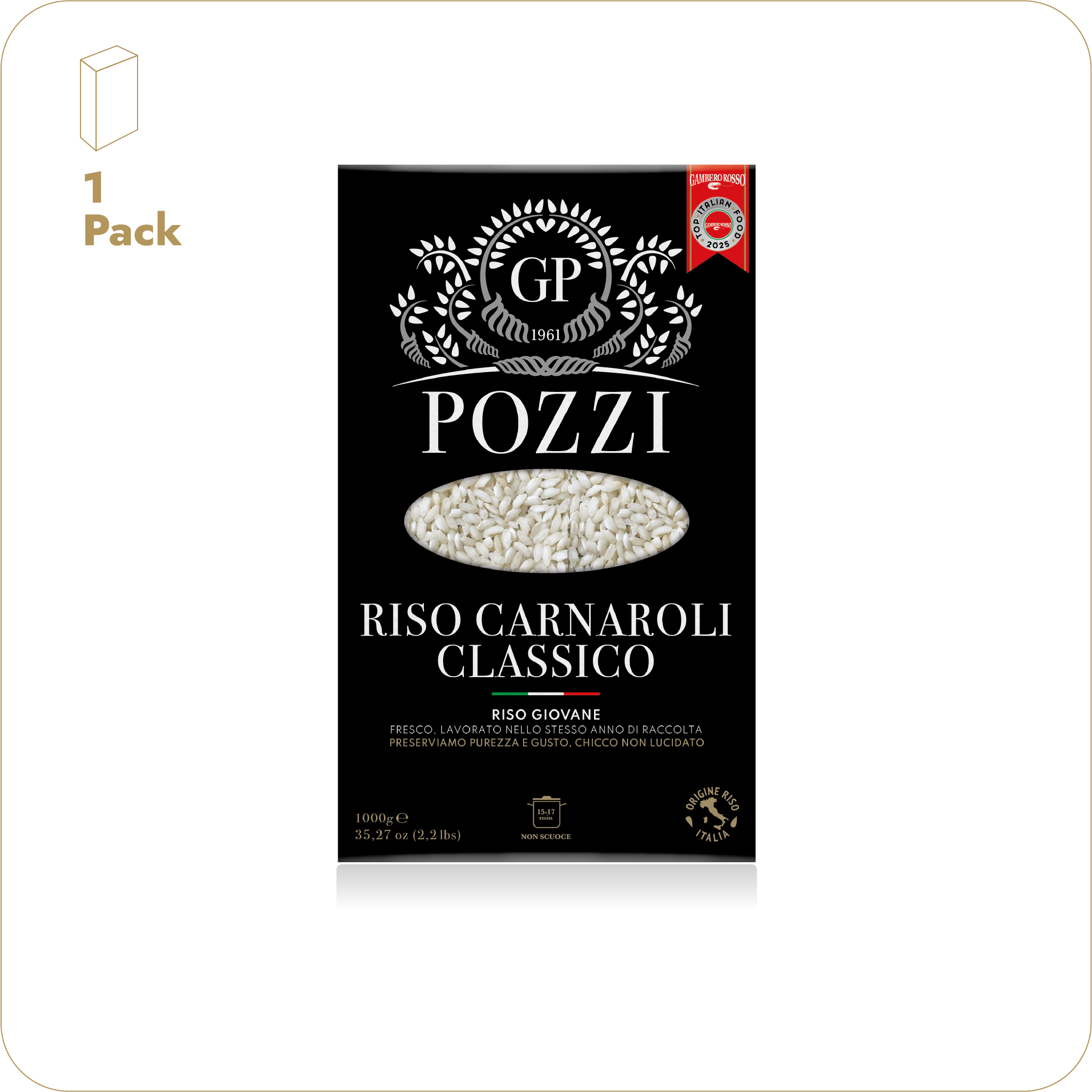 Riso Carnaroli Classico” 1kg di riso